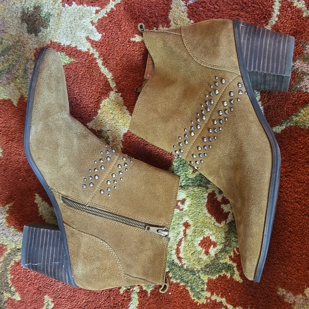 Lucky Brand | Latinia Suede Studded Ankle Boho Booties